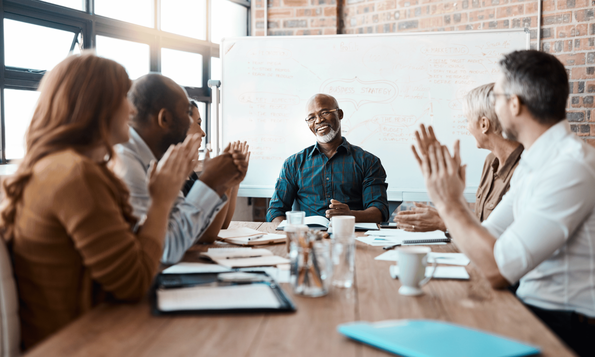 Reunião de equipe estratégica